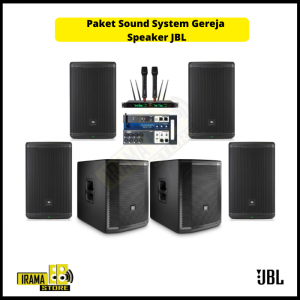 Paket Sound System Gereja Speaker JBL - 4 Speaker dan Subwoofer